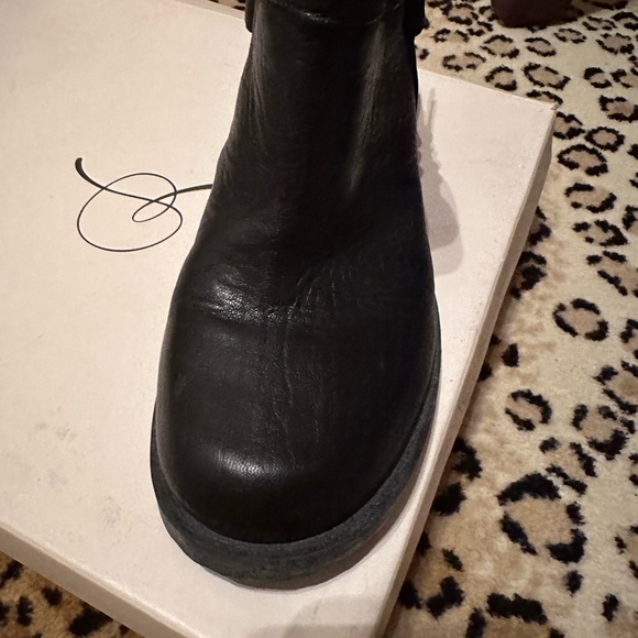 Rachel Rachel Roy Folanna motorcycle boot size 8.5 black leather - Picture 4 of 4